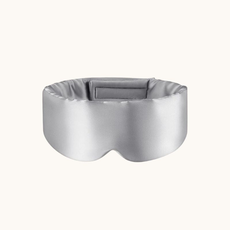 Silky sleep mask on a white background

