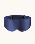 Blue sleep mask on a white background